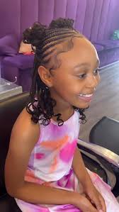 Half and Half 💜 … #deeperthanhair #philadelphia #protectivestyles #braids  #kidsbraids