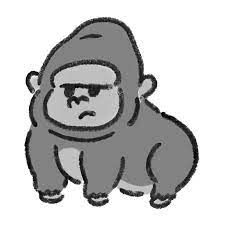 ゴリラ」のイラスト・アイコン素材一覧 | ゆるくてかわいい無料イラスト・アイコン素材屋「ぴよたそ」