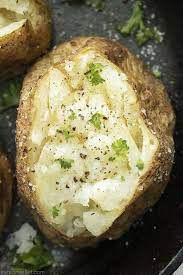 The Best Baked Potatoes With A Secret Ingredient Recipe Best Baked Potato Baked Potato Recipes Baked Potato