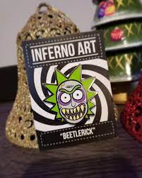 Repost Infernoartny Pindrop Glow Beetlerick Is Live On Etsy Link In Our Bio Only 25 Will Be In Stock A Etsy Hat Pins Lapel Pins