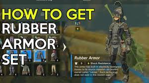 How To Get Rubber Armor Set (Trial Of Thunder Shrine Quest) - Legend Of  Zelda Breath Of The Wild - YouTube