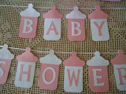 Baby Shower Bunting Banner Flags Garland Pink White Baby Girl Bottles Diy 8 73 Brides Babies Baby Shower Carteles Baby Shower Manualidades Para Baby Shower
