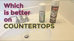 Spray Paint Bathroom Vanity Countertops Rustoleum Krylon Diy Update Your Bathroom Youtube