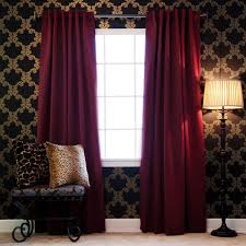 Black And Gold Pattern Curtains Cranberry Curtains With Black And Gold Pattern Walls Thermal Insulated Blackout Curtains Blackout Curtains Curtains