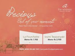 New Year S Eve Dinner At The Address Boutique Hotel
