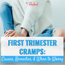 First Trimester Cramps Causes Remedies And When To Worry Blunders In Babyland