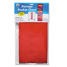Storage Pocket Chart With 10 13 1 2 X 7 Pockets Hanger