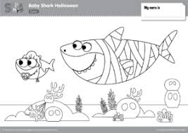 Baby Shark Halloween Super Simple Songs Shark Coloring Pages Halloween Coloring Pages Halloween Coloring