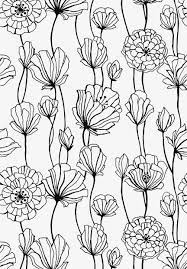 Usable for wrapping paper, covers, textile, etc. Minimalist Drawing Flowers Minimalist Sketch Plant Png Transparent Clipart Image And Psd File For Free Download Prints Flower Drawing Pattern Illustration
