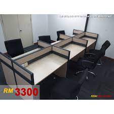 Free delivery within klang valley for purchase above rm 500 self pick up center main branch showroom (puchong) no 17 & no 19 , jalan bandar 6/1 pusat bandar puchong 47610 puchong, selangor, malaysia. 6 Workstation Cubicles With Chairs Kaki Lelong Everything New And Second Hand
