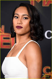 Sabrina's Tati Gabrielle Wears The Alphabet On Her Dress at 'Captain  Marvel' Premiere: Photo 1220380