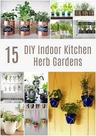 15 Diy Indoor Kitchen Herb Gardens Herb Garden In Kitchen Diy Herb Garden Indoor Herb Garden