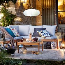 Buy Argos Home 6 Seater Wooden Corner Sofa Set Patio Sets Argos In 2020 Corner Sofa Garden Corner Garden Furniture Corner Sofa Set