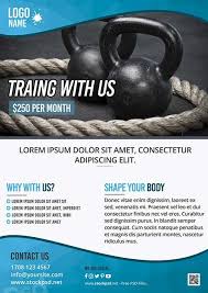Fitness Training Gym Free Flyer Template Http Freepsdflyer Com Fitness Training Gym Fre Free Flyer Templates Free Personal Trainer Free Psd Flyer Templates