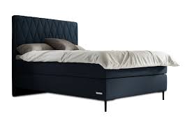 Ein blaues boxspringbett in einer ansonsten weißen einrichtung strahlt einen mediterranen flair aus, der sie jeden abend an den vergangenen urlaub. Boxspringbett Queen Marilyn Von Schlaraffia In Blau Mobel Letz Ihr Online Shop