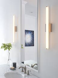 Shop The Finn Bath Sconce By Tl Studio Satin Nickel 36 Circa Lighting Top Bathroom Design Best Bathroom Lighting Bathroom Sconces