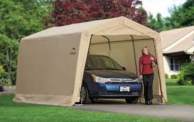 Shelter Logic Garage In A Box 10x15x8 Instant Auto Car Shelter Kit Portable Shelterlogicgaragecarportinabox Garage