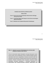 10.1 nasionalisme di malaysia sehingga perang dunia kedua. Sejarah Tingkatan 5 2