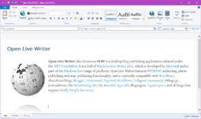 Either there isn't enough search volume. Open Live Writer Wikipedia