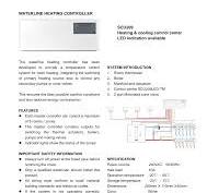 WATERLINE HEATING CONTROLLER SCU209 Heating & cooling ...