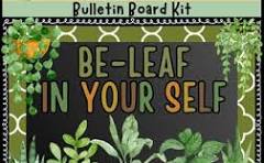 Be-leaf in Yourself, Plant Theme, Botanical Board, Pre-made ...