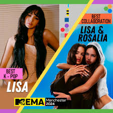 VOTE LISA! 🚨🚨🚨 🔘MTV EMA “Best K-pop” & “Best Collab” —Voting ends: Nov.  7 6:59 AM KST 🗳️ mtvema.com/vote/ 🔘MYX Music Awards “Global Video Of The  Year” —Voting ends: Nov 10 11:59pm