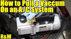 This a/c manifold gauge set can be used to test, evacuate, and fill automotive or household air conditioning systems. How To Pull A Vacuum On An Ac System Step By Step Ac System System Refrigeration And Air Conditioning