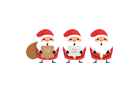 Christmas Illustration Santa Set Vector Graphic by 1tokosepatu · Creative  Fabrica