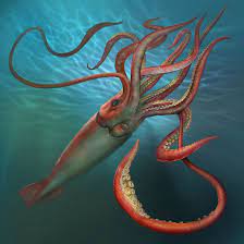 Giant Squid By Eldarzakirov Deviantart Com On Deviantart Giant Squid Deep Sea Creatures Colossal Squid