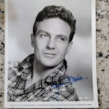 Robert Stack SIGNED 1957 Photo Film TV Actor The Untouchables Airplane  Handsome