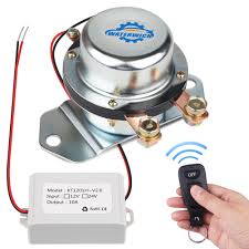 I was thinking if put resistor in series with relay coil i could lower current so relay would barely work on 12v but when it drops to 10v voltage after resistor would be so small that relay would disconnect. Auto Solenoid Elektromagnetik Baterai Remote Control Switch Sides Mobil 12v 24v Disconnect Battery Switch Dengan Sarung Tangan Mobil Switch Relay Aliexpress