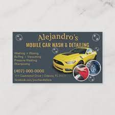 Mobile Car Wash Detailing - Pressure Washing Tem Business Card Zazzlecom Mobile Car Wash Car Wash Pressure Washing