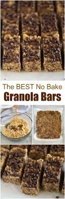 No Bake Granola Bars Recipe No Bake Granola Bars Granola Bars Baking