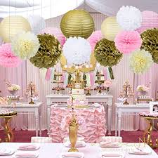 Great selection of accent furniture! Home Kitchen Tissue Pom Poms French Parisian Birthday Party Ideas Pink Gold White Black Paris Party Decorations Tissue Paper Pom Pom Paper Lantern For Girls Birthday Decorations Ooh La La Baby Shower