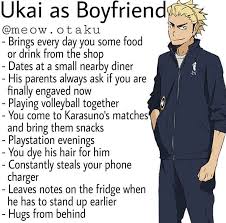Ukai As Your Boyfriend Haikyuu In 2020 Anime Boyfriend Haikyuu Haikyuu Karasuno