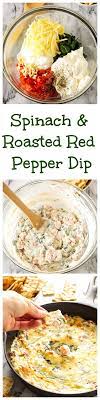 Spinach And Roasted Red Pepper Dip Recipe Stuffed Peppers Roasted Red Pepper Dip Yummy Dips