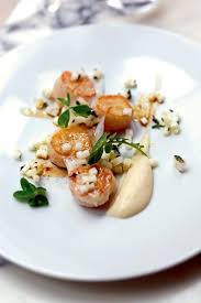Scalloped Saint Jacques Celery Puree Celery Jacques Puree Saint Scalloped Seafoodappetiz Fried Vegetable Recipes Pureed Food Recipes Scallop Recipes