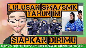 Pemerintah juga akan kembali membuka formasi bagi para lulusan sekolah menengah adapun formasi pada cpns 2021 yang diperuntukkan bagi para lulusan sma/smk diantaranya adalah sebagai berikut: Formasi Cpns 2021 Menerima Lulusan Sma Smk Youtube