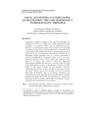 89 din 23 decembrie 2014 pentru modificarea i completarea unor acte normative n domeniul managementului !itua iilor de urgen i al aprrii mpotriva incendiilor publicat n #onitorul oficial. Pdf Local Accounting Culture Facing Globalization The Case Of Romania S Patrimoniality Principle
