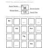 Find the elements on your periodic table that make up the words shown. 1
