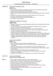 Follow itil procedure for effective quality delivery and ensuring restoration of service as per the agreed sla. Service Management Resume Samples Velvet Jobs
