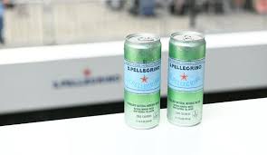 In 1932, s.pellegrino introduced its first sparkling fruit beverage aranciata. S Pellegrino Sparkling Water Tries Cans