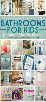 Inspiring Kids Bathrooms Remodels And Hacks Bathroom Kids Kid Bathroom Decor Girl Bathrooms