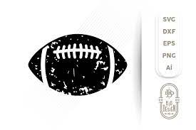 Download Football Svg Distressed Football Ball Silhouette Svg 372633 Svgs Design Bundles