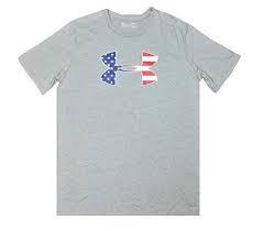 Under Armour Men S Sportsyle Graphic Patriotic Flag Loose Fit Tee Shirt Gray Large Under Armour In 2020 Loose Fit Shirts Loose Fit Tees Under Armour Men