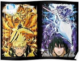 Naruto Sasuke Poster Naruto Shippuden Anime Naruto Vs Sasuke Naruto