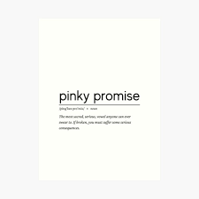 Find a group or start a group in your area, and let's encourage each other and build a bond between sisters in christ. Pinky Promise Art Prints Redbubble