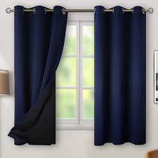 > events grommet drapery shade loving perennials panel and. Amazon Com Bgment Thermal Insulated 100 Blackout Curtains For Bedroom With Black Liner Double Layer Full Room Darkening Noise Reducing Grommet Curtain 42 X 63 Inch Navy Blue 2 Panels Kitchen Dining