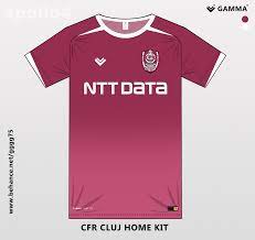 Young boys showed character in the first leg, with substitute vincent sierro scoring a late equalizer. Cfr Cluj Home Kit