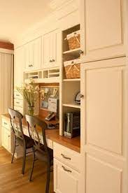 Built In Desk Storage Like The Idea If It Being The Whole Wall Instead Of Part Of It Kitchen Wall Units Home Kitchens Kitchen Desks